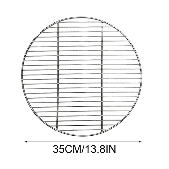 JilgTeok 5 Packs Round Stainless Steel Cooking Grate BBQ Grill Grids Baking Tray for Party Camping Picnic Garden Grills
