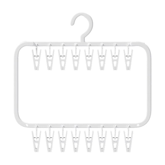 JilgTeok 5 Packs Strong Plastic Clips for Socks Underwear Clothes Drying Rack Organizer Space Saving Windproof Laundry Hanging Clamps Home Closet Organizer