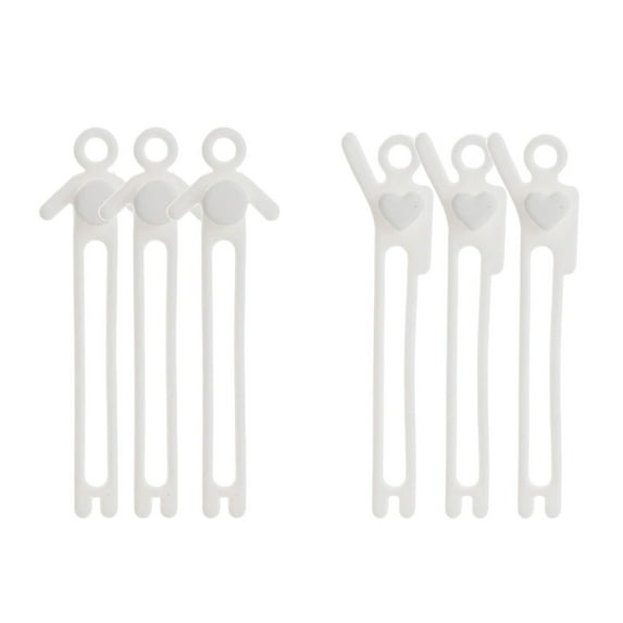 JilgTeok 6PCs Data Cable Straps Cord Organize Reusable Cable Ties Management Organizer for Bundling Earphone Phone Charger Computer Cords for Travel Portable Office Home Desk