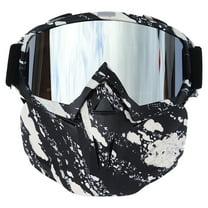 JilgTeok Adult Ski Goggles with Detachable Ski Mask to Block the Sun Windscreen Goggles