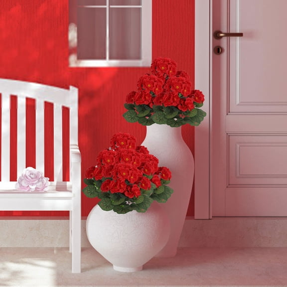 JilgTeok Artificial Hydrangea Flowers for Outdoor and Indoor Decor Realistic Fake Hydrangeas for Hanging Flower Pots Home Garden Patio Wedding Decoration