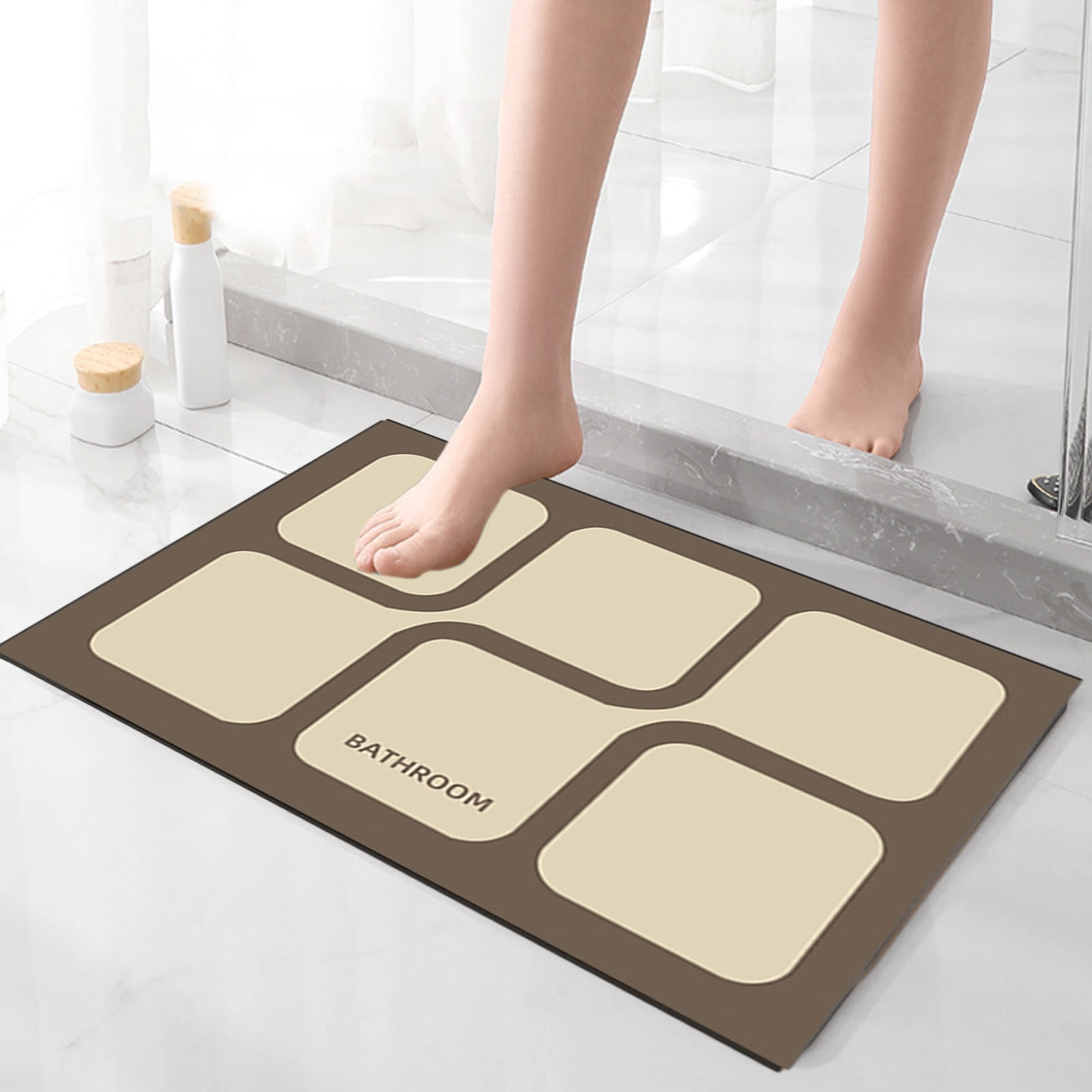 JilgTeok Bathroom Mats,Nativity Ornaments Sublimation Unique Christmas