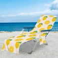 thumbnail image 1 of JilgTeok Beach Chair Cover With Side Pockets,Microfiber Chaise Chair Towel Cover For Sun Lounger Pool Sunbathing Garden Beach Hotel,Easy To Carry Around, 1 of 5