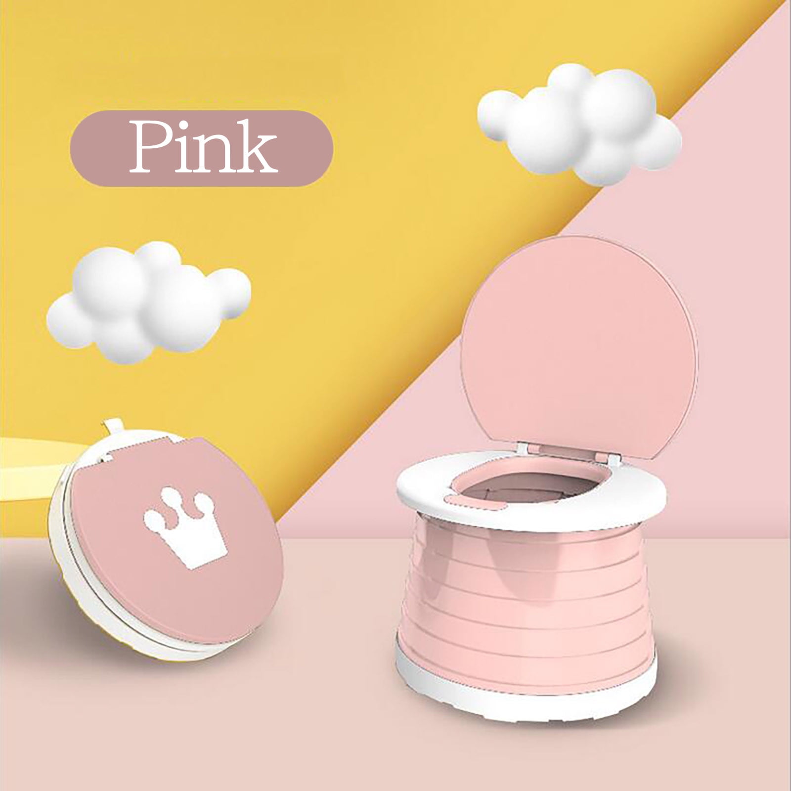 JilgTeok Children's Foldable Toilet and Toilet Portable Urinal for Boys and Girls