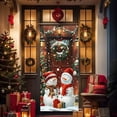 thumbnail image 1 of JilgTeok Christmas Door Cover Decoration Fabric Wrap Easy Install Holiday Party Decor for Front Door Classroom Winter Celebration Polyester Tapestry, 1 of 9