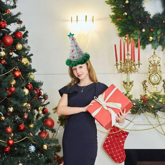 JilgTeok Christmas Hat, Xmas Holiday Hat for Kids , Unisex Velvet Comfort Christmas Hats Extra Thicken Classic Plush for Christmas New Year Festive Holiday Party Men Women Supplies(12.59*15.74in)