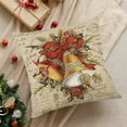 thumbnail image 1 of JilgTeok Christmas Pillow Covers Santa Claus Garland Bell Decorative Vintage Throw Pillow Covers Winter Retro Farmhouse Decoration for Home Couch(17.72*17.72in), 1 of 6