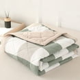 thumbnail image 1 of JilgTeok Back to School Comforter for Spring/Summer/Fall, Thin Quilt 100% Washed Cotton Natural & Breathable Reversible Comforter, Machine Washable Can Sleep Naked,78.74x59.05in锛?, 1 of 6