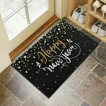 JilgTeokChristmas Kitchen Rug Sets Holiday Merry Christmas and Snowflake Kitchen Mat Non-Slip Doormat Runner Rug Decorative Xmas Kitchen Floor Mat for Home Decoration(23.62*15.74in)