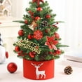 thumbnail image 1 of JilgTeok Christmas Tree Collar Skirt Christmas Tree Ba Stand Felt Reindeer Xmas Tree Ring Holiday Pencil Tree Ba Cloth Christmas Tree Apron Floor Carpet for Home(S), 1 of 1