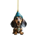 thumbnail image 1 of JilgTeokDachshund Christmas Ornament 2024, Funny Dog Christmas Tree Ornament, Dachshund Christmas Decorations, Dog Lovers Gift Idea Xmas Decor for Christmas Tree Car Backpacks(3.14in), 1 of 3