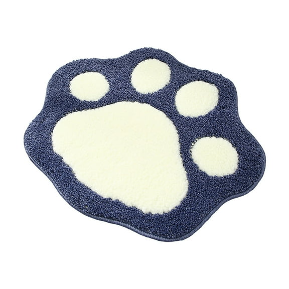 JilgTeok Clearance Paw Shaped Bathroom Rugs Mats Water Absorbent Non-Slip Mat for Bathroom, Shower, Room, Laundry Room, Soft Microfiber Bath Toilet Mat Machine Washable Bath Mat(23.6*17.7in)