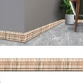 thumbnail image 1 of JilgTeok Self Adhesive Flexible Foam Molding Trim, 3D Sticky Decorative Wall Trim Lines Skirting Baseboard Border Waterproof Wallpaper for Living Room Home Decor(90.5*3.14in), 1 of 5