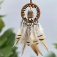 thumbnail image 1 of JilgTeok Clearance Small Dream Catcher for Car, Artificial Crystal Stone Dreamcatcher Car Rearview Mirror Hanging Pendant Bedroom Dormitory Room Wall Decor Art Ornament Craft(14.17x2.36x0.15in), 1 of 6