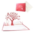 thumbnail image 1 of JilgTeokValentines Day Pop Up Card, 3D Love Tree Couple Anniversary Wedding Thank You Birthday, for Wife, Husband, Her, Him, Couple, Romantic Greeting Card Happy Mothers Day(6.1*5.12in), 1 of 5