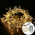 thumbnail image 1 of JilgTeok Cluster Fairy Christmas Lights, Copper Wire Firecracker Light String, 8 Modes Firecracker Fairy Lights, Cluster Fairy Lights Plug in, Cluster Fairy Lights for Christmas Tree(Warm Colour), 1 of 9