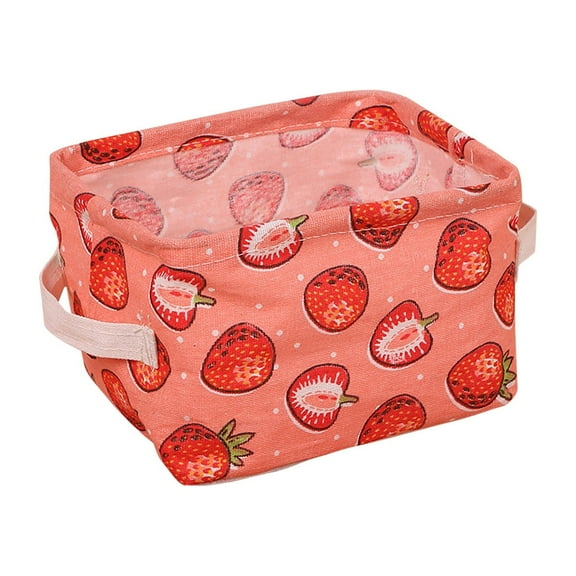 JilgTeok Cotton And Linen Fabric Storage Box Storage Basket Portable Storage Basket Desktop Sundries Cosmetic Storage Box