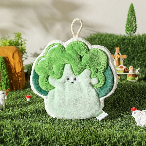 JilgTeok Cute Cartoon Hand Towels for Bathroom,Coral Fleece Toddler Hand Towels,Fluffy Soft Super Absorbent Towels Gift for Kids(9.05*7.08in)