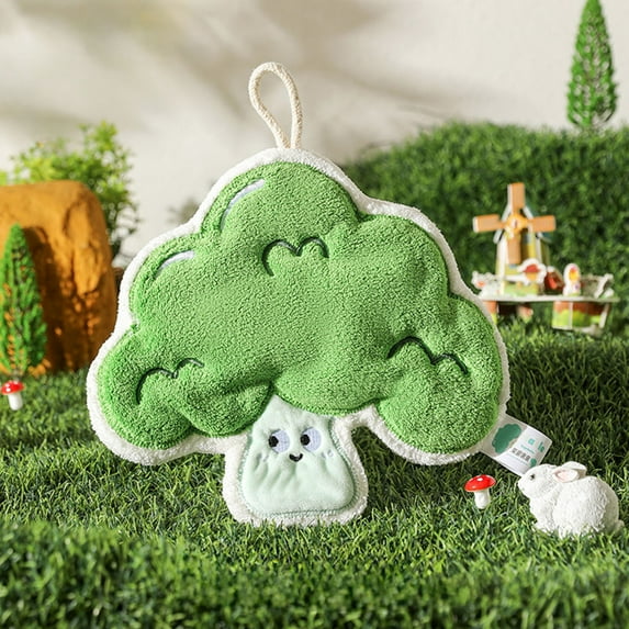 JilgTeok Cute Cartoon Hand Towels for Bathroom,Coral Fleece Toddler Hand Towels,Fluffy Soft Super Absorbent Towels Gift for Kids(9.05*7.08in)