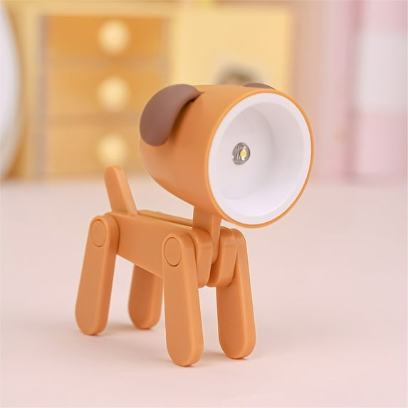 JilgTeok Cute Pet Night Student Dormitory Reading Mini Table Lamp Bedroom Sleep Desktop Decoration for College Dorm