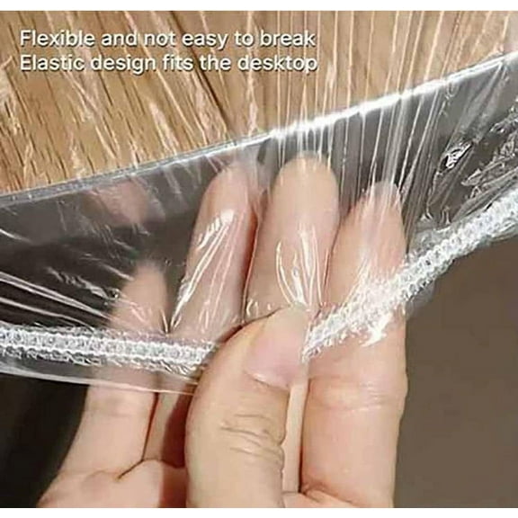 JilgTeok Disposable Tablecloth Round Table Cloth Cover Protector Clear Plastic Waterproof Tablecloth for Indoor Outdoor Party Dinner Easy to Clean