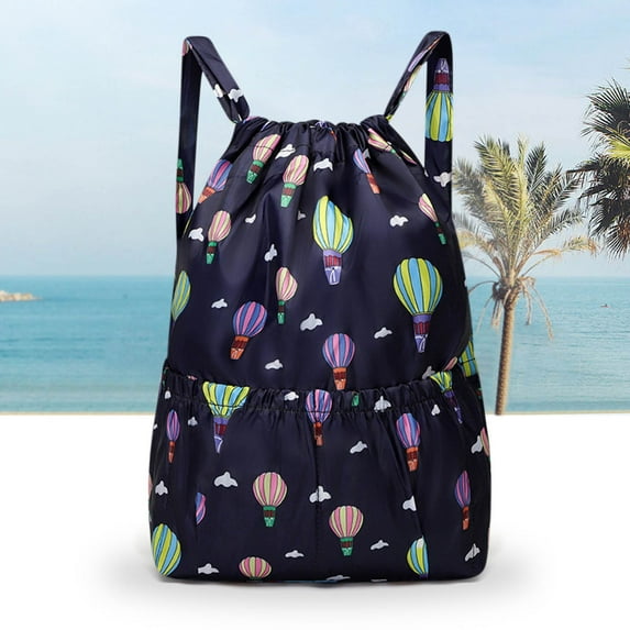 Jilgteok Drawstring Fordable Large Capacity Wet and Dry Separation Backpack