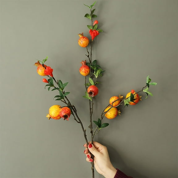 JilgTeok Fake Artificial Rose Fruit Pomegranate Berries for Mother's Day Gifts
