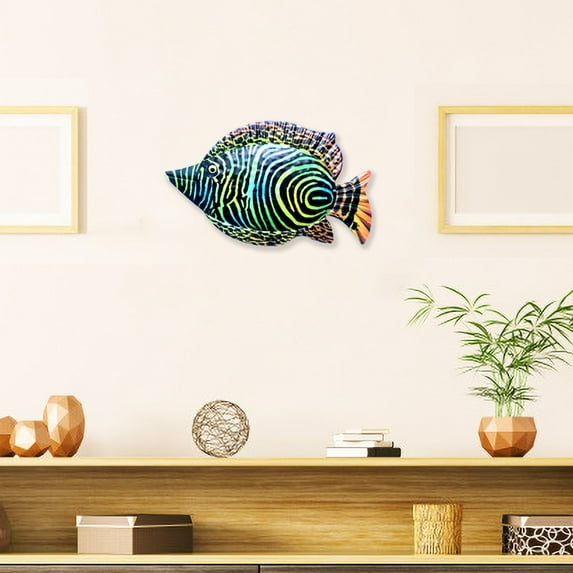 JilgTeok Fish Metal Art Wall Decoration Living Room Bedroom Home Decoration-Fashion Trends You Like