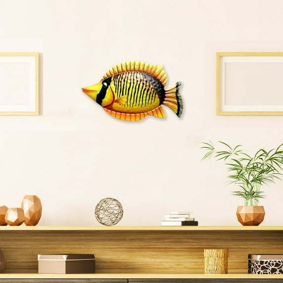 JilgTeok Fish Metal Art Wall Decoration Living Room Bedroom Home Decoration-Fashion Trends You Like