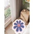 thumbnail image 1 of JilgTeok Flower Shaped Rug, Cute Daisy Rug, Flower Bath Rugs, Round Carpet, Non Slip Water Absorbent Bathroom Mat, Soft Machine Wash Rug Mat for Bedroom Kitchen Bathroom Toilet Floors(23.62*23.62in), 1 of 6