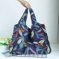 thumbnail image 1 of JilgTeok Foldable Reusable Grocery Bags Waterproof Nylon Tote with Hidden Pocket Heavy Duty Shopping Tote for Groceries Travel Eco Friendly Sustainable, 1 of 8