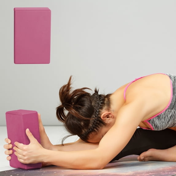 JilgTeok High Density EVA Foam Yoga Blocks for Adults Support Posture Correction Non Slip Pilates Training Brick Exercise Equipment for Flexibility Strength Home Gym Fitness Accessories