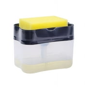 JilgTeok 2-In-1Sponge Rack Soap Dispenser Soap Dispenser and Sponge Caddy 13 Ounces Suitable for Kitchen Use