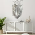 thumbnail image 1 of JilgTeok Home Essential Back to SchoolTriple Moon Goddess Macrame Wall Hanging Boho Half Moon Dream Catcher Decor Home Bedroom Chic Decoration(11.81*19.68in), 1 of 6