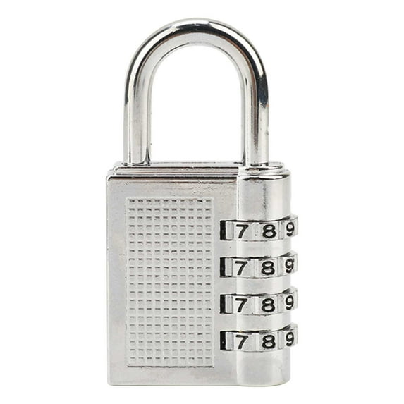 JilgTeok Home Essential4 Digit Combination Lock Padlock, Number Code Lock for School Locker, Gym Locker, Hasp Cabinet, Gate, Fence, Toolbox(1.57*3.14in)