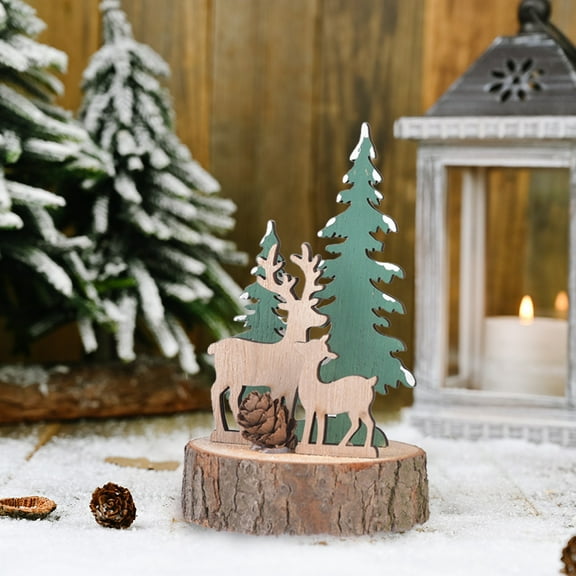 JilgTeok Home EsntialChristmas Table Decoration Signs Joy Sign Christmas Table Centerpiece Snowman Wooden Party Decorations for Winter Holiday Christmas(2.7*2.7*4.7in)