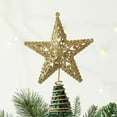 thumbnail image 1 of JilgTeok Home Essential Glitter Star Christmas Tree Topper Mini Christmas Tree Star Topper for Small Christmas Tree Decoration(4.72*6.29in), 1 of 6