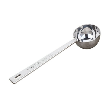 JilgTeok Home Essential Stainless Steel Coffee Measuring Scoop, Long Handles Coffee Spoons, for Ground Coffee, Loose Tea and Powder(6.2*1.5*0.7in)