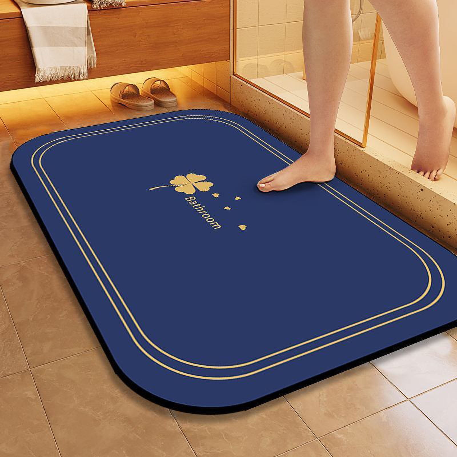 JilgTeok Household Bathroom Mat-Bathroom Water Absorption Entrance Door ...