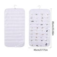 thumbnail image 1 of JilgTeok Jewelry Hanging Non-Woven Organizer 80Pockets Curved Print for Decorating Your Home, 1 of 2