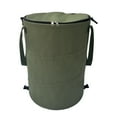 thumbnail image 1 of JilgTeok Outdoor Camping Large Capacity Collapsible Portable Trash Can Storage Bucket with Lid Army Green, 1 of 2