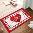 thumbnail image 1 of JilgTeok Valentine'S Day Kitchen Rugs Non-Slip Absorbent Home Kitchen Rugs and Door Mats Love Heart Decorative Kitchen Floor Mat,Cheerful for Everyone, 1 of 7