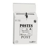 JilgTeok Vintage Retro Wall Mount Mailbox Mail Postal Letter Newspaper Box