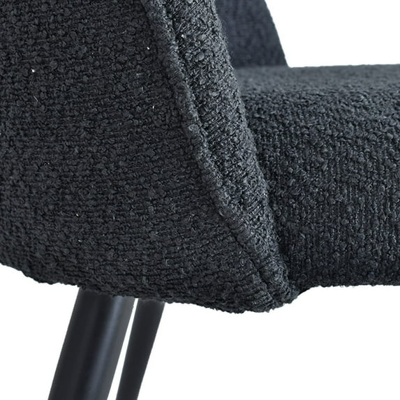 Jili Creation Contemporary Beige Dining Chair (Set of 4) Black Black Finish