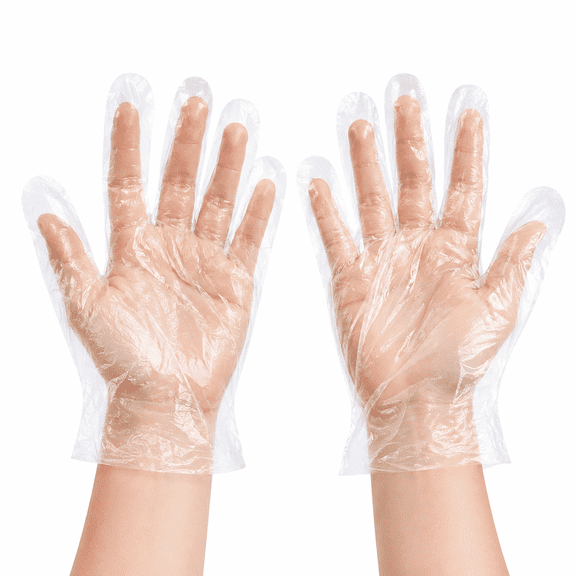 Jill Deaaa 1000 Count Disposable Plastic Gloves, Food Prep Poly Gloves Latex Free Powder Free Food Safe Handling Gloves for Cooking, BBQ, Cleaning, Hair Dyeing, Crafts