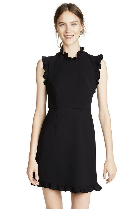 Women's Open Back Dress, Black, 10