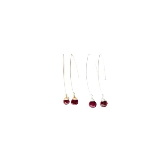 Jill Long Wire Drop Earring