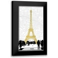 thumbnail image 1 of Jill, Susan 11x18 Black Modern Framed Museum Art Print Titled - Paris Glam, 1 of 5
