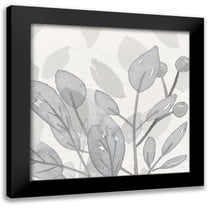 Jill, Susan 12x12 Black Modern Framed Museum Art Print Titled - Shadow Leaves I