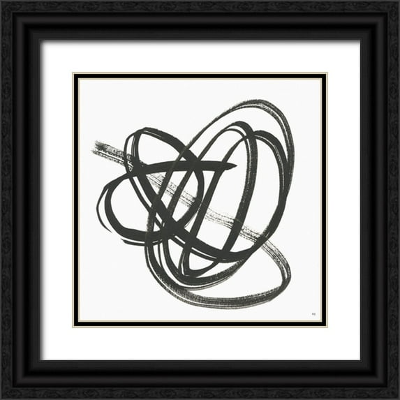 Jill, Susan 12x12 Black Ornate Wood Framed with Double Matting Museum Art Print Titled - Along the Path II